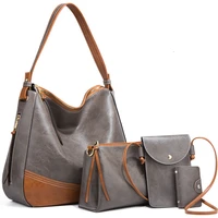 women handbag and purses female four sets shoulder bag four in one tote bag crossbody cellphone bag wallet fashion composite bag