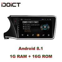 idoict android 9 1 car dvd player gps navigation multimedia for honda city radio 2014 2017 car stereo