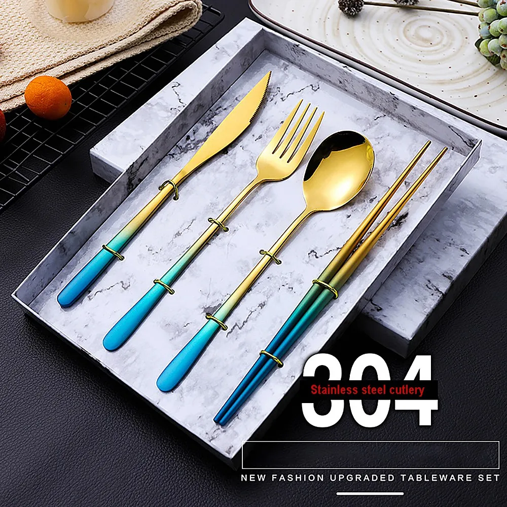 24 шт. набор позолоченных ножей вилок и ложек|Столовые сервизы| |