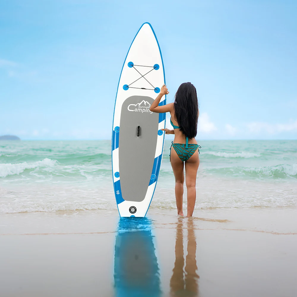 

125.69 X 31 X 6in Surfboard Pvc Paddle Board Premium Inflatable Paddle Board Stand Up Paddle Board Waterproof Backpack