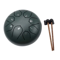 6 inch 8 tone steel tongue drum hand pan drums with drumsticks percussion musical instruments