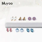 Новые милые крутые вещи граффити Забавный Пингвин динозавр любит кофе Ленивец авокадо эпоксидный акриловый серьги-гвоздики с эпоксидной смолой