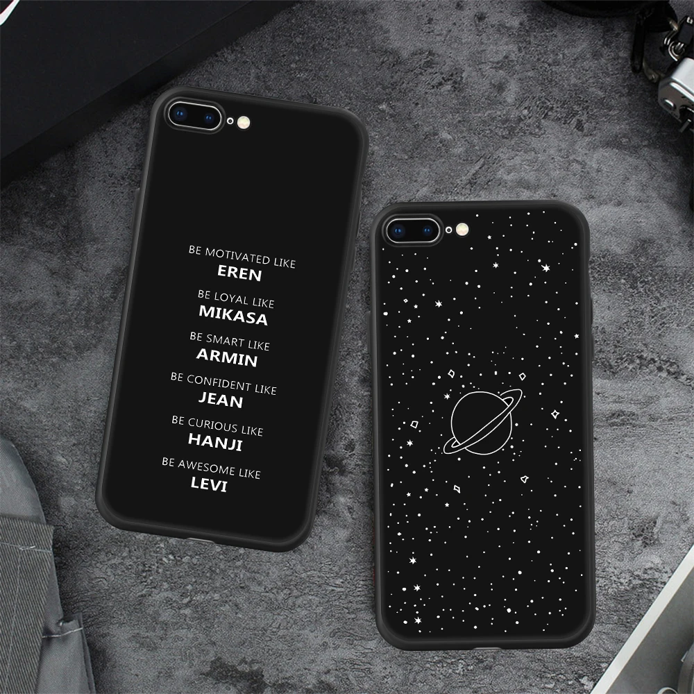 Модный матовый чехол из ТПУ с рисунком для iPhone X XR 8 6s 6 Plus цветной черный