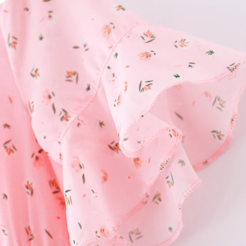 

HE Hello Enjoy Girls' Dresses Summer Dresses Children's Chiffon Skirts Children's Wear Women's New Style Little Girls Big Kids