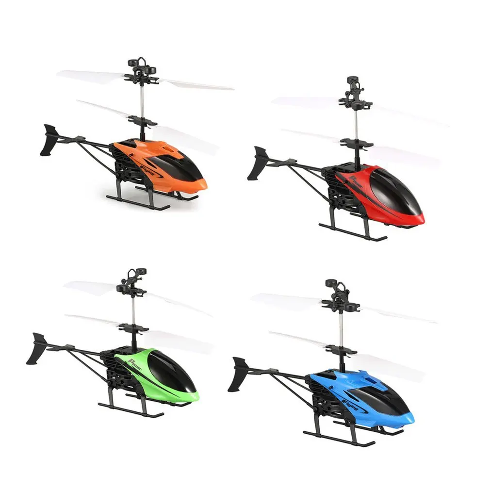 D715 Flying Mini Infrared Induction RC Helicopter Drone Remote Control Aircraft with LED Flashing light for Kids Toys Gift
