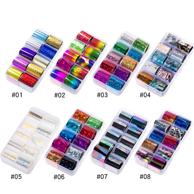 Голографические наклейки для ногтей Saviland сделай сам лак Metaal Kleur Starry переводные