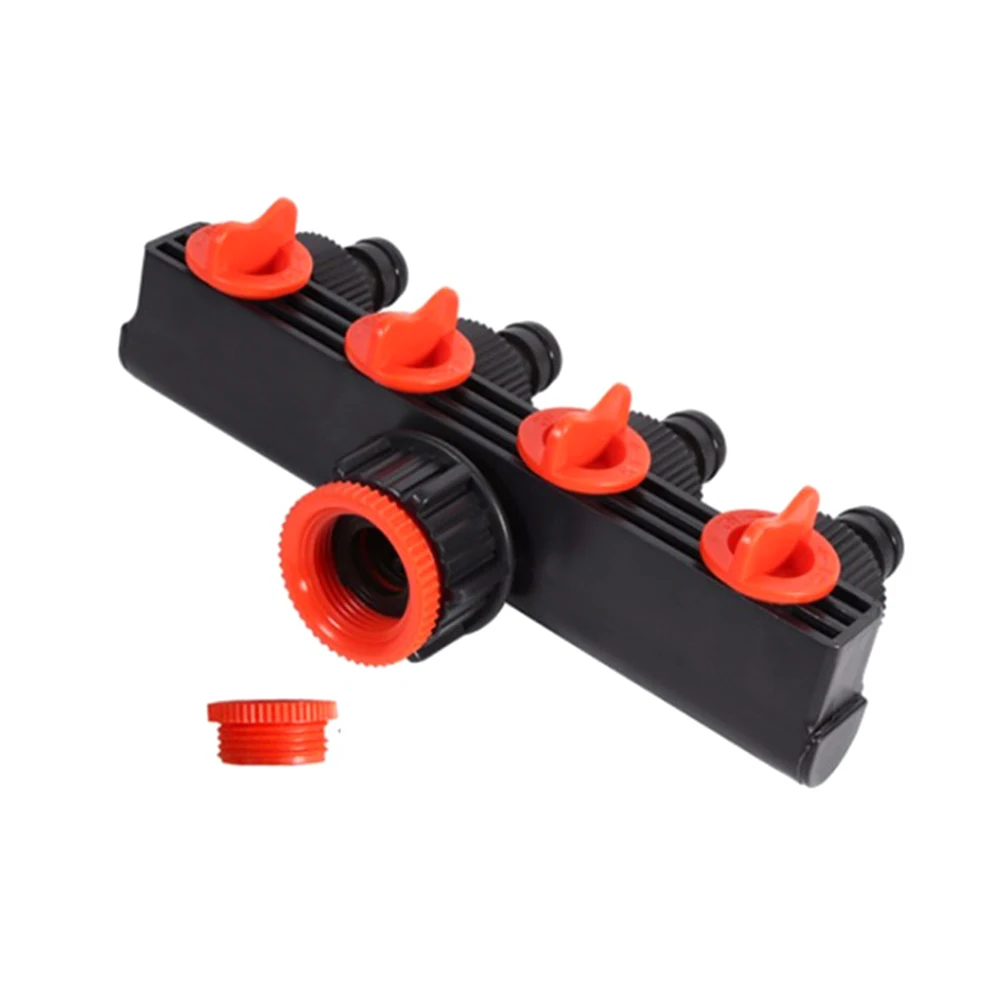 

4-way 16mm Quick Connectors Hose Splitter Inlet 1/2'' 3/4'' 1'' Female Threaded