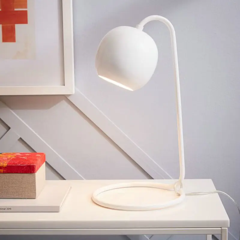 Винтаж светодиодный Совок настольная лампа Спальня Гостиная прикроватный