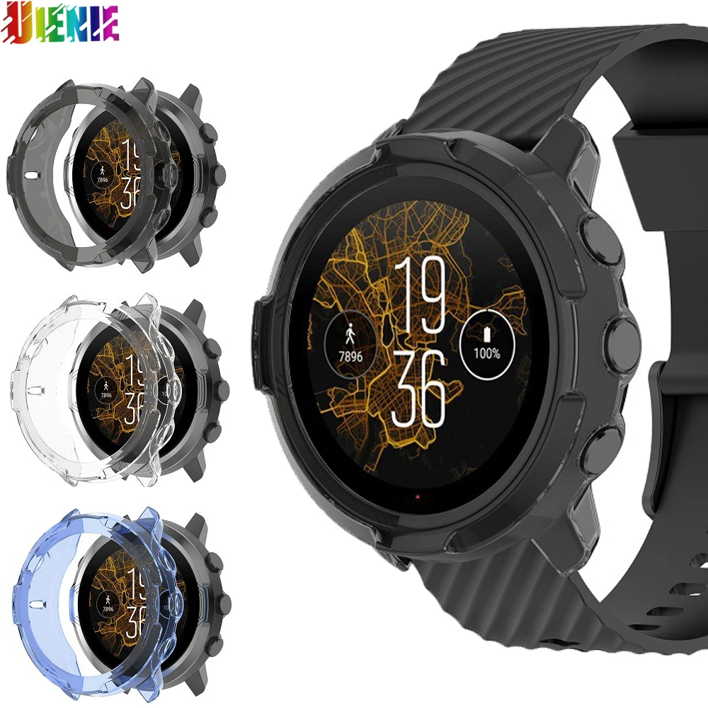 

New TPU Case Protective Shell For Suunto 7 Watch Cover Soft Anti-Scratch Bumper Watch Cases For Suunto7 Smartwatch Accessories