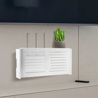 wifi router storage box wall mounted wireless panel shelf plug board bracket cable organizer home decor