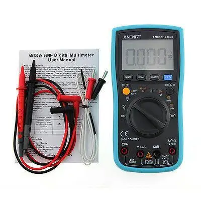 

Meter Digital 1 PCS ANG860B+ Backlight AC DC Ammeter Voltmeter Ohm Portable Tester Meter Tester Tool True RMS Meter