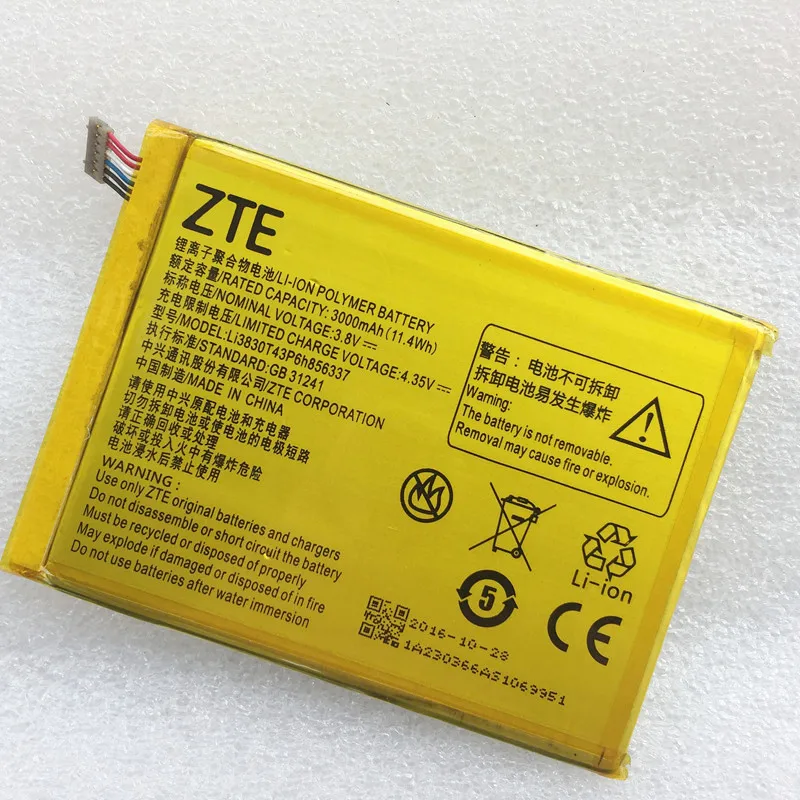 Оригинальный аккумулятор для ZTE Blade X9 A711 V580 S6 Lux Q7/ C G719C V5 Pro N939ST N939SC N939SD N940SC Nubia N1 Lite