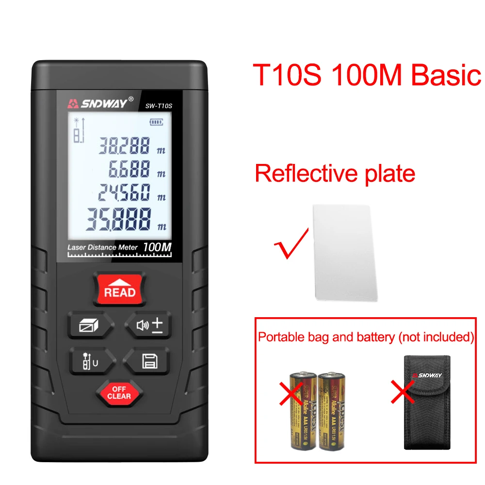 Лазерный дальномер SNDWAY измерительный инструмент рулетка для измерения