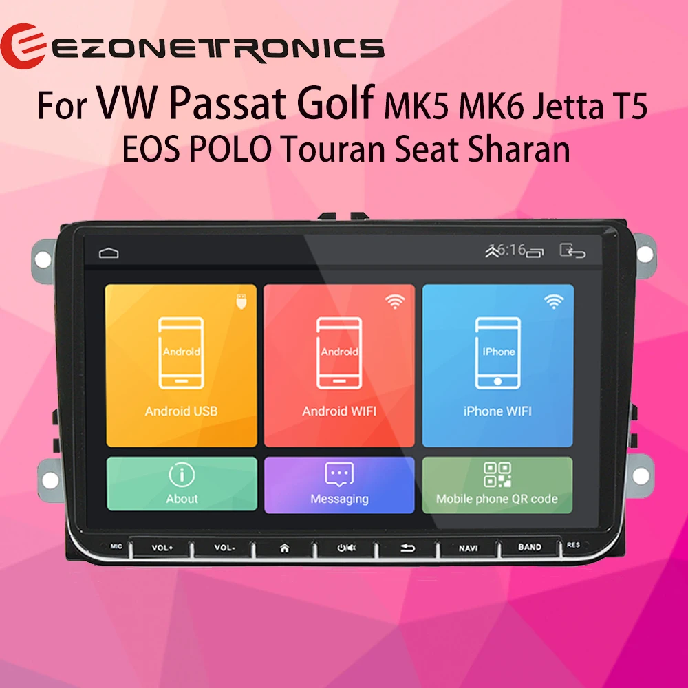 Ezonetronics 9-дюймовый автомобильный радиоприемник стерео сенсорный экран GPS