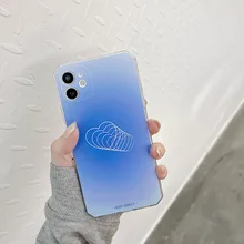 Retro artist Cute simple line love Korean Phone Case For iPhone 11 12 Pro Max Xr Xs Max 7 8 Plus 7Plus Case Soft TPU Back Cover