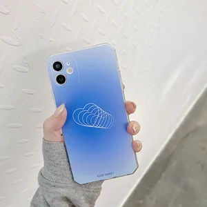 retro artist cute simple line love korean phone case for iphone 11 12 pro max xr xs max 7 8 plus 7plus case soft tpu back cover free global shipping