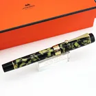 Jinhao 100 Centennial каучуковая перьевая ручка 18KGP среднийзеркальный 0,61,2 мм Золотой зажим с конвертером подарочная ручка для бизнеса и офиса