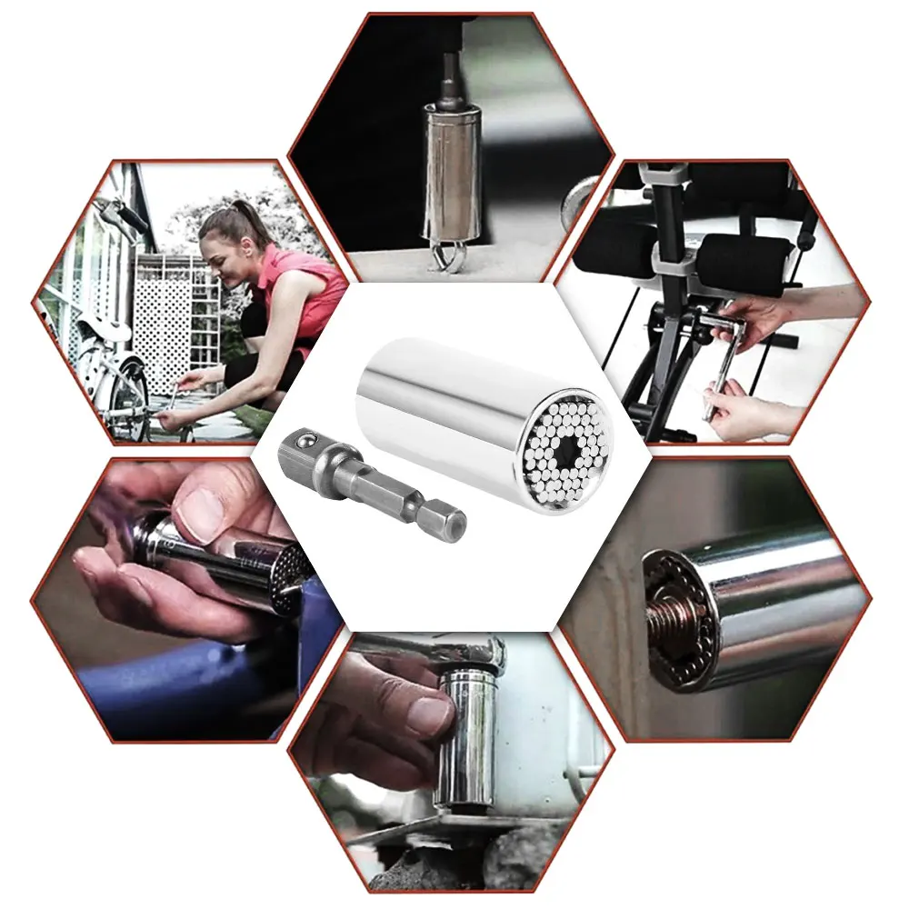 2 шт./компл. саморегулирующаяся набор универсальных торцевых гаечных ключей