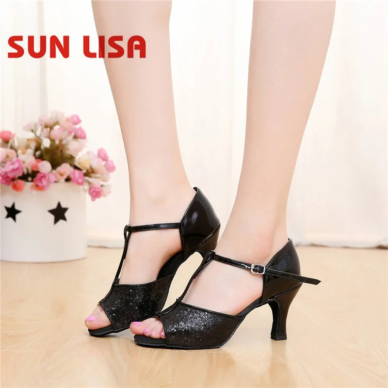 Женские туфли для танцев SUN LISA на высоком каблуке бальных сальсы танго
