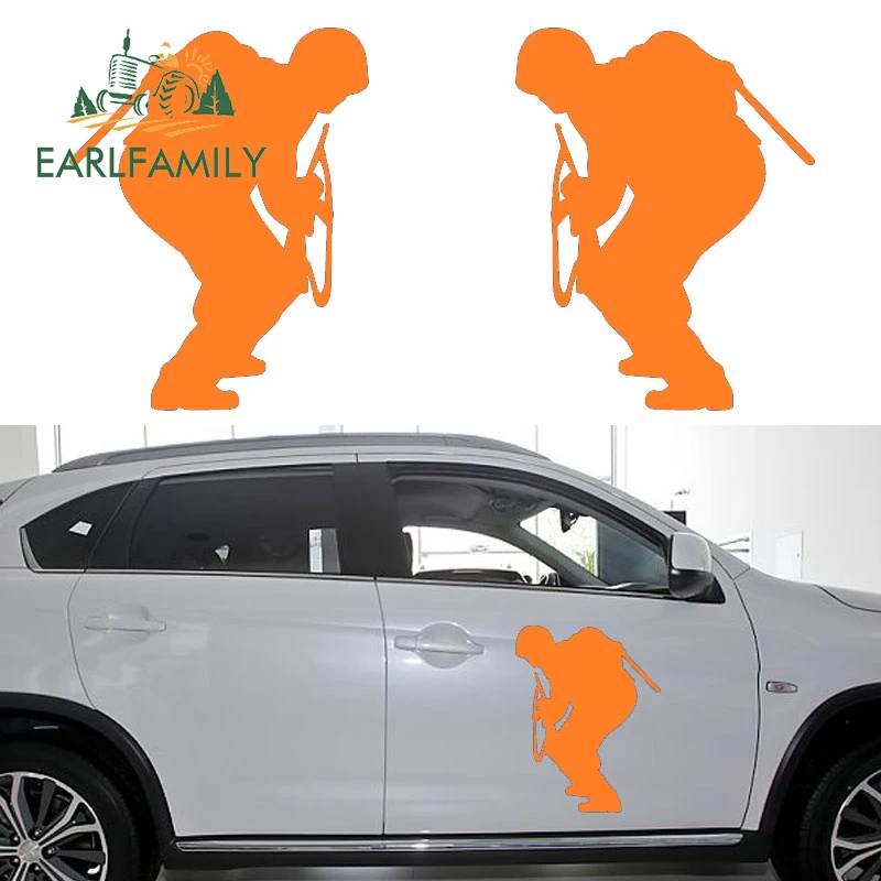 EARLFAMILY 2x Clever солдат вооруженных автоматами разведка автомобилей Стикеры