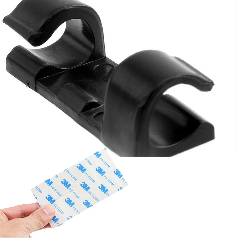 20 шт самоклеящаяся скрепленная проволокой линии кабельный зажим Пряжка Пластик