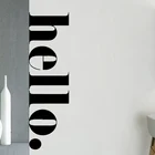 Скандинавские Hello цитаты настенные художественные виниловые наклейки для детской комнаты, спальни, Декор, Настенная Наклейка для комнаты, украшения, настенные наклейки, обои