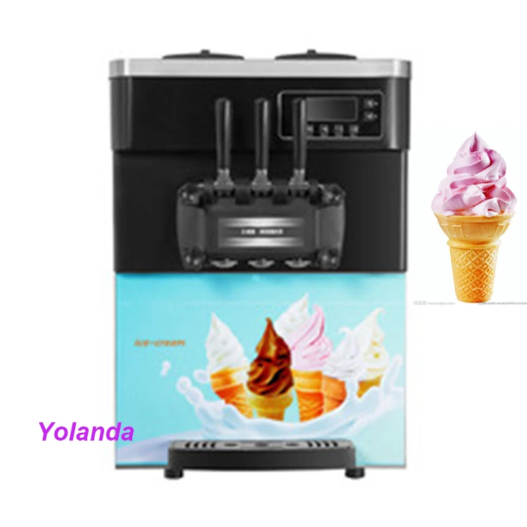 Горячая Распродажа летняя машина для производства мороженого с 3 вкусами