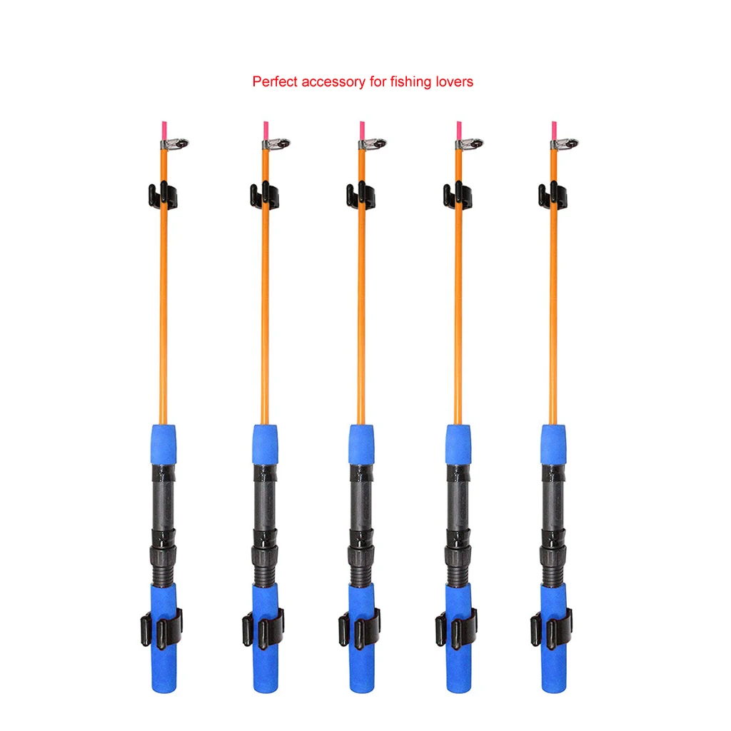 

2PCS Nylon Portable Fishing Rod Clips Plastic Club Positioning Clamps Holder Accessories Wall Mounted Organizer Fishing Rod Rack