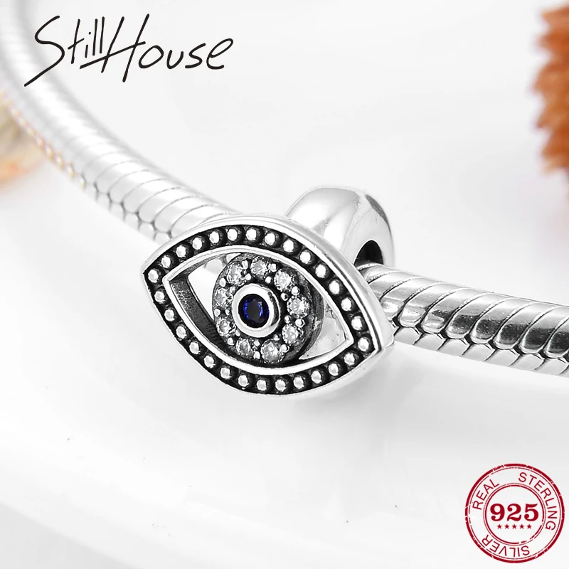 Новинка 2019 модные бусины-пробки из стерлингового серебра 925 пробы с голубым