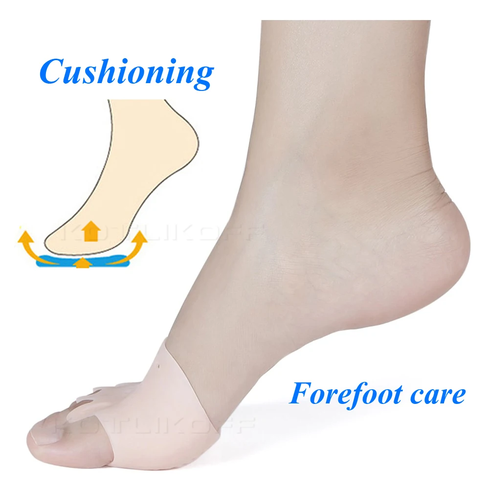 Insoles Forefoot Pads for Women High Heel Shoes Foot Blister Care Toes Insert Pad Silicone Gel Insole Pain Relief  Separator