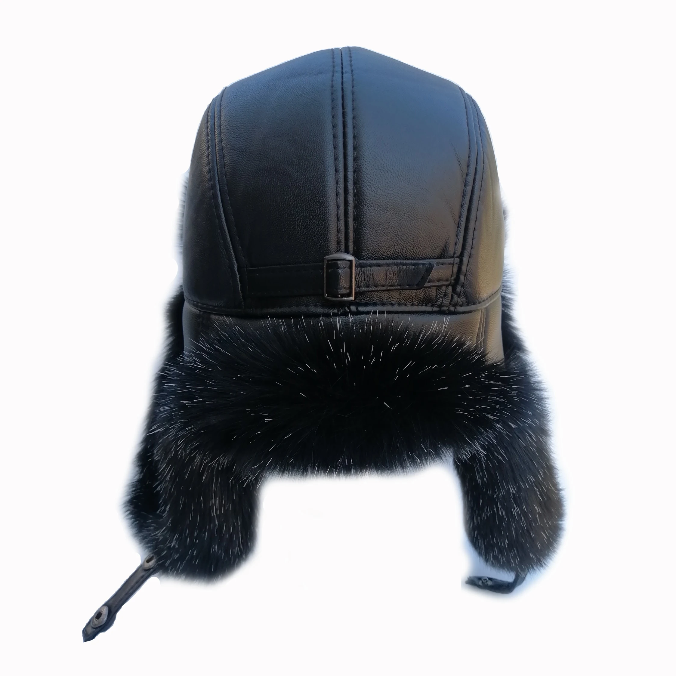 Шапка ушанк мъже и жени зимна руска шапка бомбардировач трицветна най-ниска цена