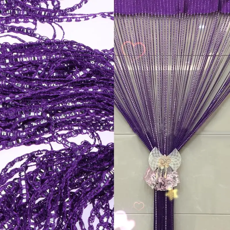 2*1 м штора лапша Кристалл бисер кисточка шелковая нить оконные дверные занавески