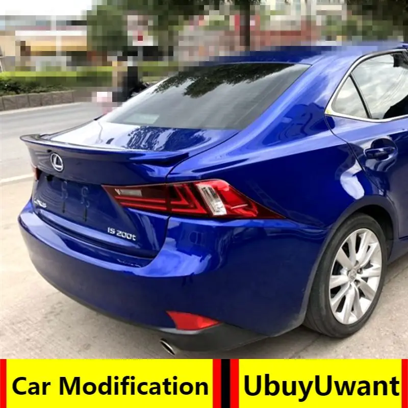 

For lexus is250 lexus is200 abs spoiler car tail wing decoration rear trunk spoiler for lexus is 2014 2015 2016 2017 2018