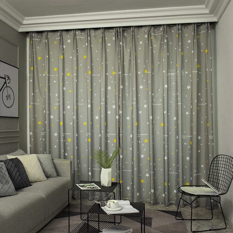 

Printed Blackout Curtains For Living Room Bedroom Balloon castle pattern for children's Room Thermal Insulated Window Treatment