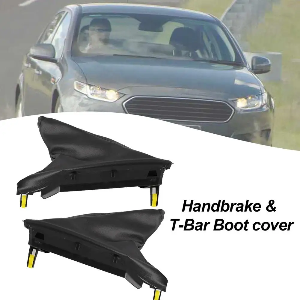 

Черная кожаная крышка багажника, ручной тормоз и T-Bar чехол багажника для Ford Falcon FG FG-X 2008-2018, ручной тормоз, черная кожаная полоса для запуска