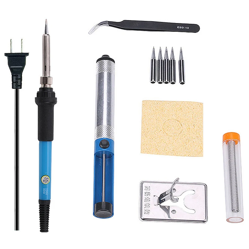 Электрический паяльник 220 В 110 60 Вт Регулируемый температурный сварочный