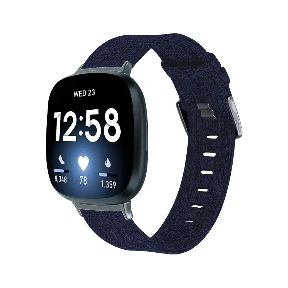 

Breathable Woven Fabric Bands Replacement Wristband for Fitbit Versa 3 / Sense Smart Watch