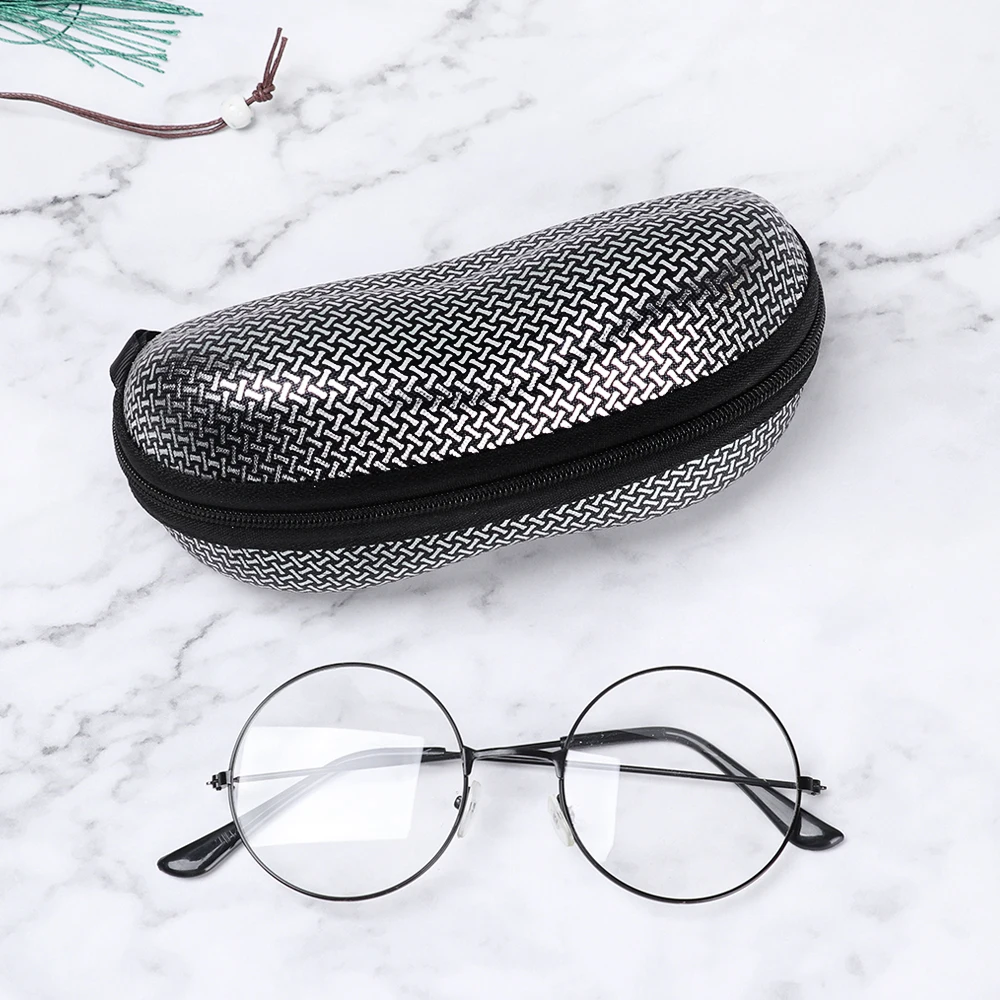Унисекс EVA Zipper Солнцезащитные очки коробка для очков Маленькая кость Узорчатая