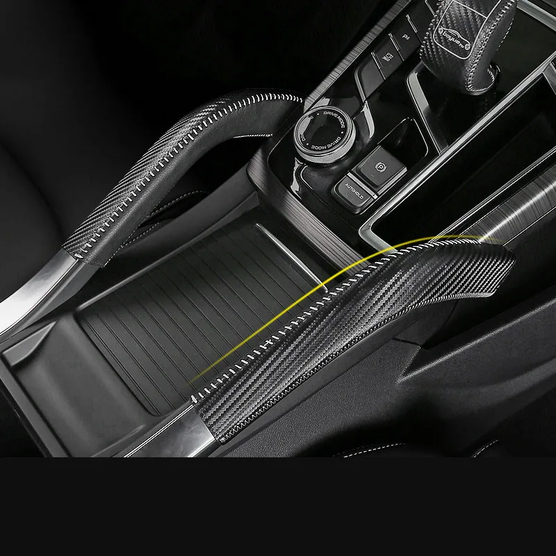 

Fiber Leather Car Central Control Gear Armrest Handle Lever Mat for Geely Azkarra Boyue Pro Atlas Emgrand 2020 2021