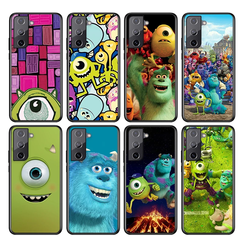 

For Samsung S22 S21 S20 FE Ultra Pro Lite S10 5G S10E S9 S8 S7 S6 Edge Plus Soft TPUMonsters University Black Phone Case