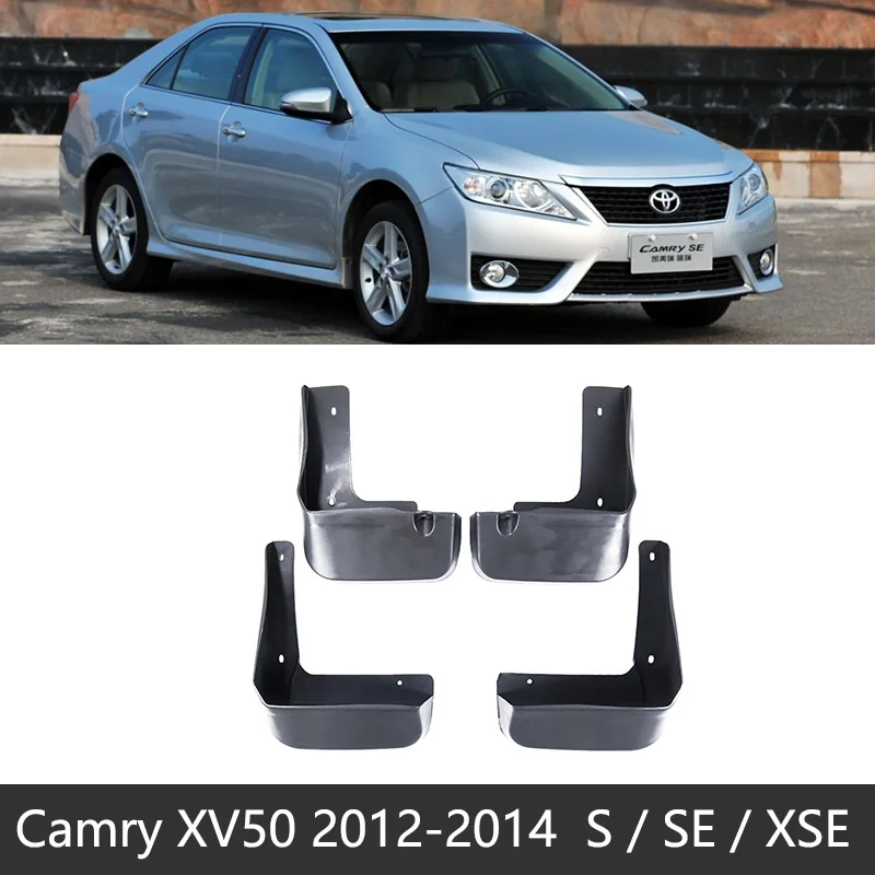 Fit S SE XSE 4 шт. переднее заднее крыло автомобиля для Toyota Camry XV50 50 2012 2013 щитки, Брызговики щитка аксессуары для брызговиков - Название цвета: Fit S SE XSE