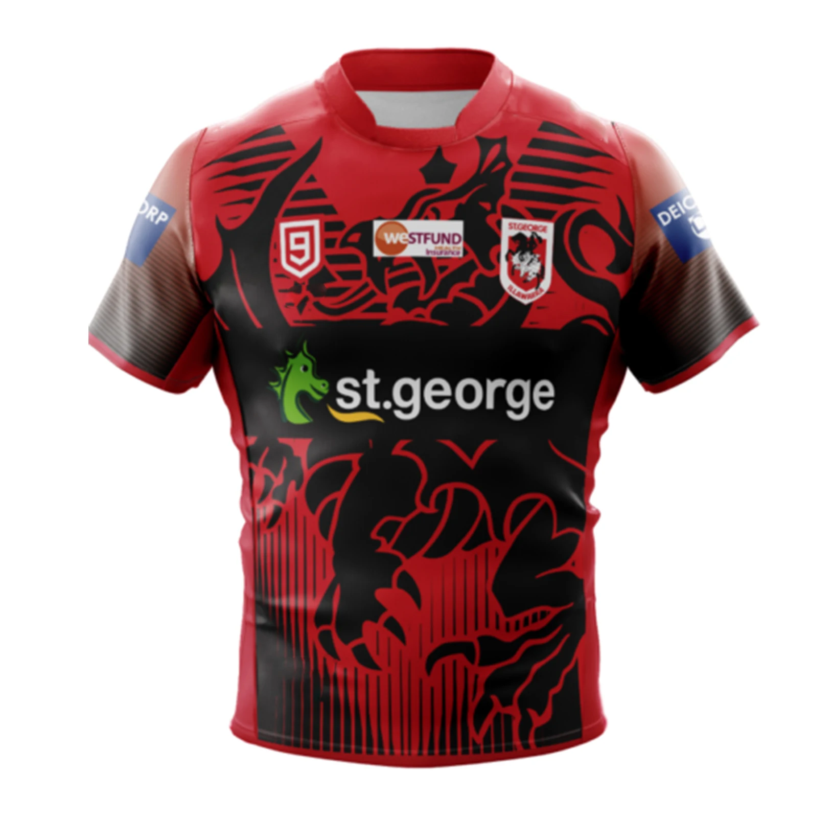 

2020 ST.GEORGE DRAGON NINES Jersey Rugby Sport Shirt S-5XL