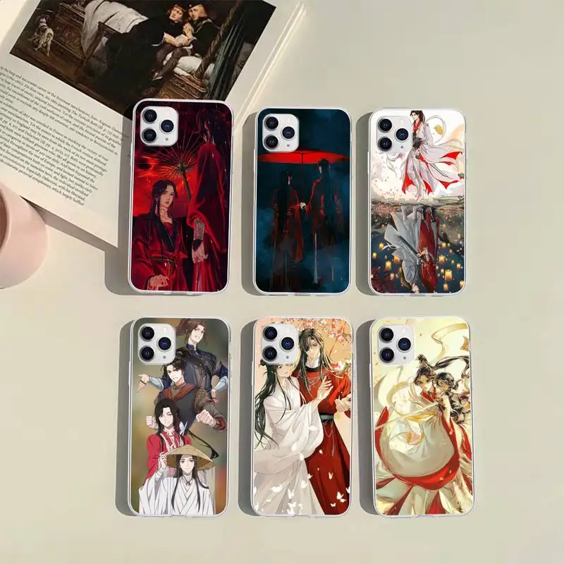 

Chinese style anime Tian Guan Ci Fu Phone Case For Iphone 11 12 Pro Max 7 8 Plus XR XS Max X 12 Mini 6S 5S SE Shell Cover