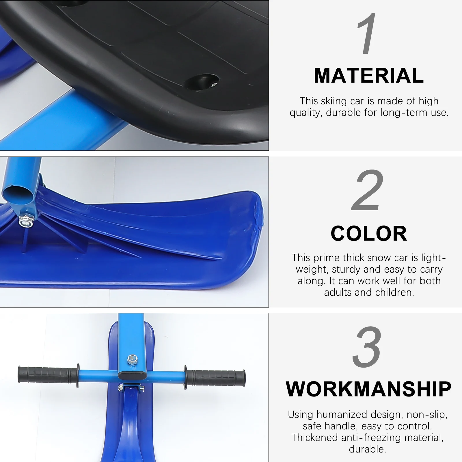 Детские и взрослые лыжные Санки зимние уличные спортивные вечеринки толстые