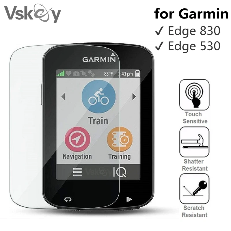 VSKEY 5PCS Tempered Glass for Garmin Edge 830 530 Screen Protector Cycling GPS Mountain Bike Scratch Resistant Protective Film |