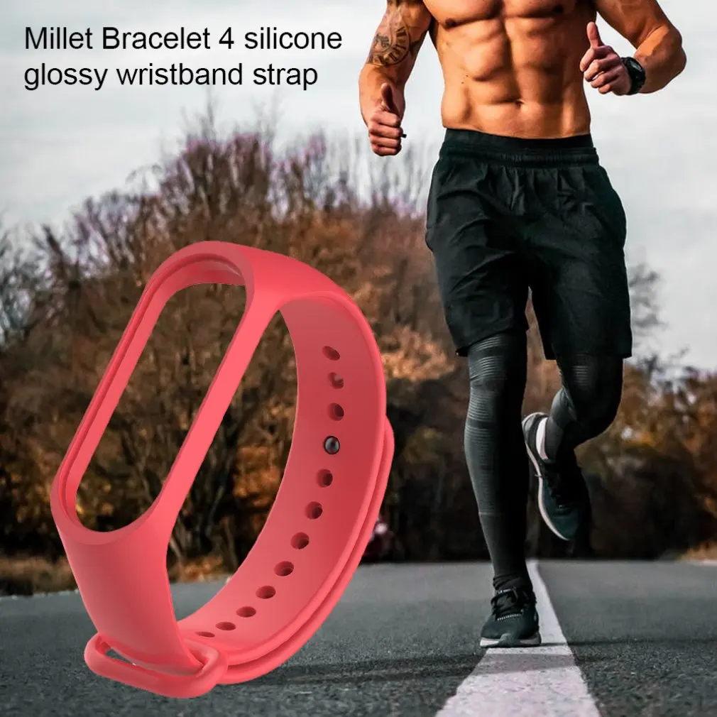 Для Xiaomi Band 4 браслет Millet 4 ремешок светящийся Millet Защита окружающей среды силикагель монохромный анти-потеря браслет