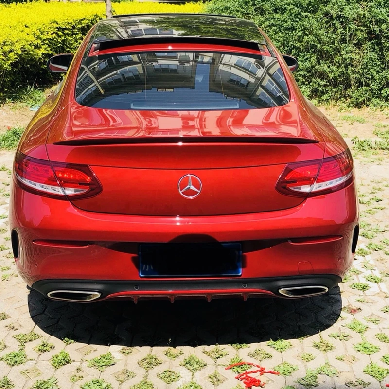 Автомобильный FRP спойлер для Mercedes-Benz C Class W205 C63 COUPE C200 C300 2016.2017.2018 Спойлеры заднего