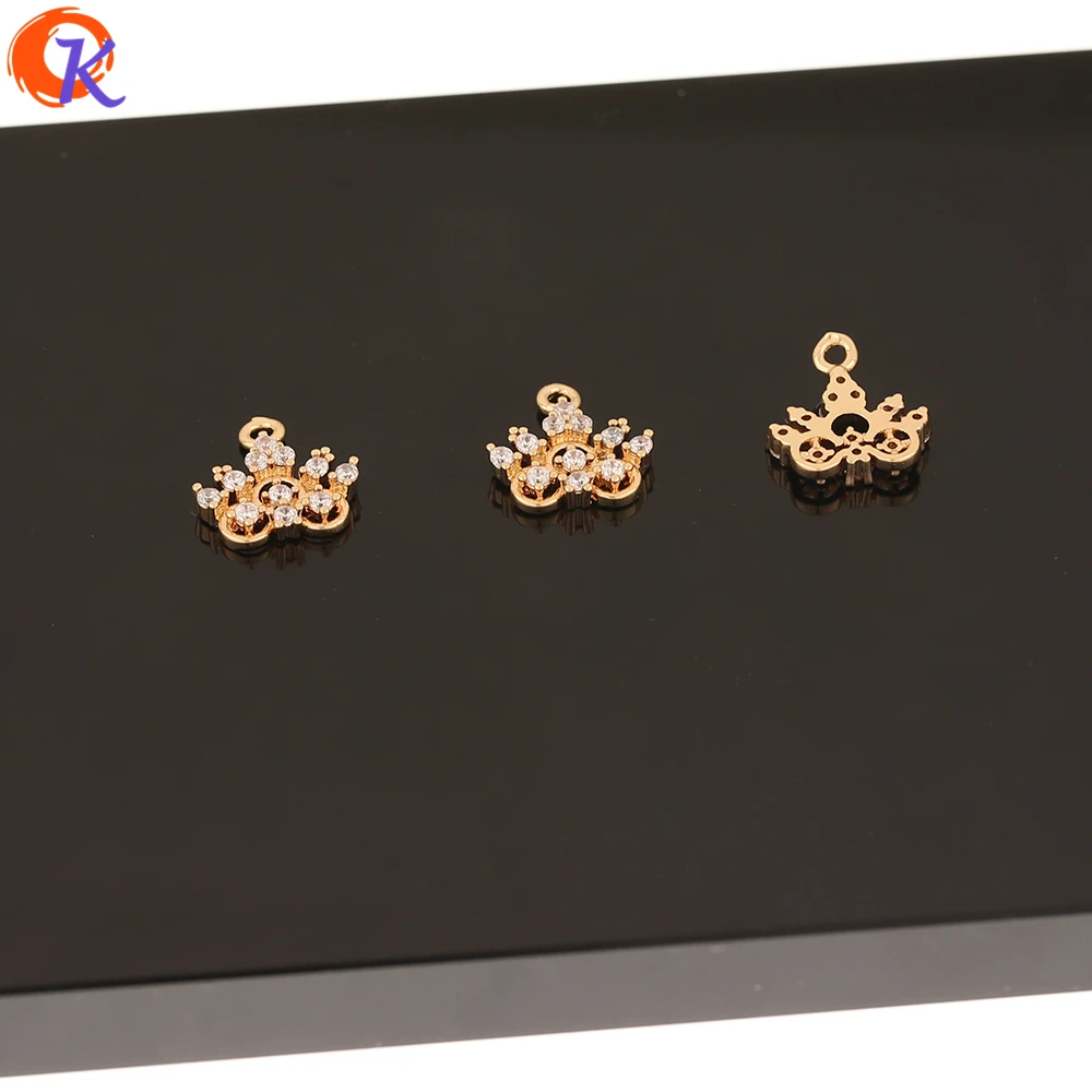 

Cordial Design 50Pcs 11*11MM DIY Jewelry Making/Pendant/Hand Made/Earring Findings/Flower Shape/CZ Charms/Jewelry Accessories