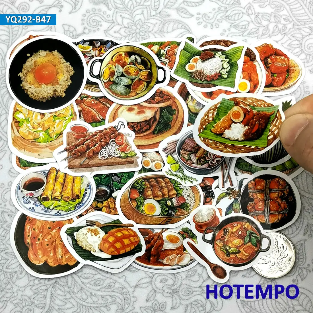 

47 шт. Лакомство вкусная еда десерт путешествия стиль Kawaii мини-дневник записки телефон ноутбук наклейки для детей игрушки наклейки для ноутб...