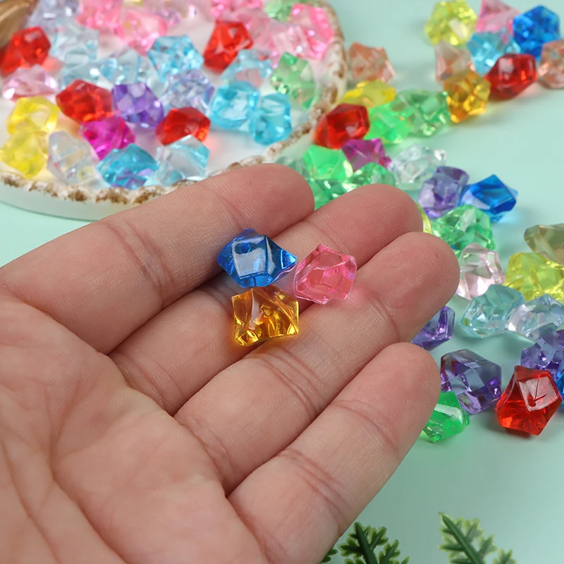 

100Pcs Artificial Ice Bare Irregular Plastic Ice Photography Fish Tank Decor For Home Party Decoration